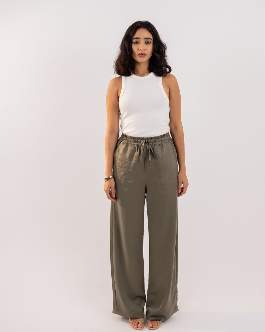Satin-Olive Green